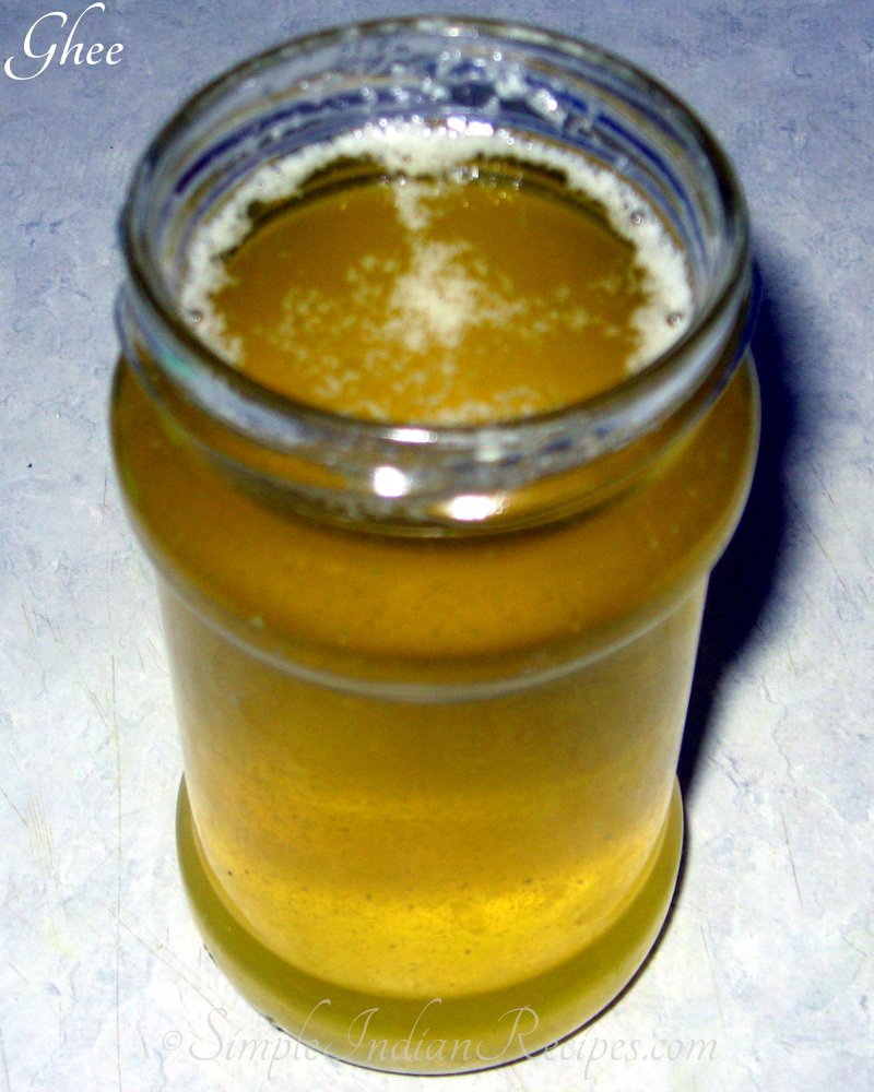 Homemade Ghee Clarified Butter Simple Indian Recipes